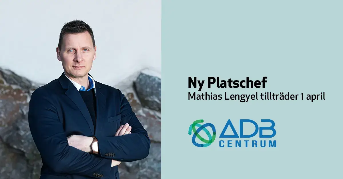 Ny platschef ADB Centrum Mathias Lengyel Oskarshamn